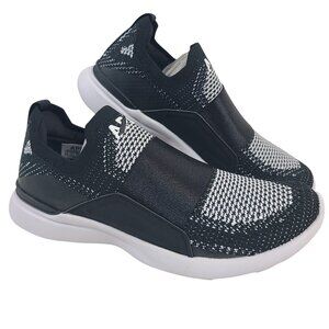 NEW APL Women's Techloom Bliss Slip-On Sneakers Black/White Size 5.5